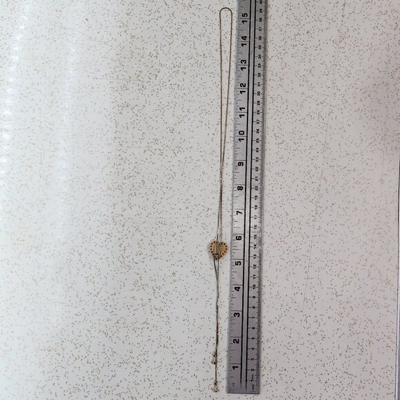 Heart/nugget w/ Rhinestones -styled Bolero necklace - Picture 6 of 6